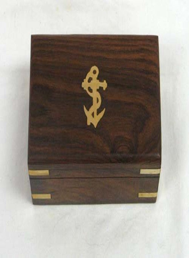 THOR INSTRUMENTS 6 Solid Brass Handheld Telescope - Nautical Pirate Spy Glass with Wood Box Rustic Vintage Home Decor Gifts - Image 4